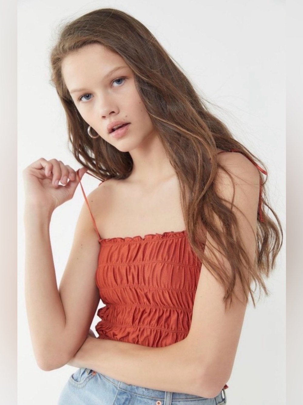 Urban Outfitters Jessica Burnt Orange Crop Top
